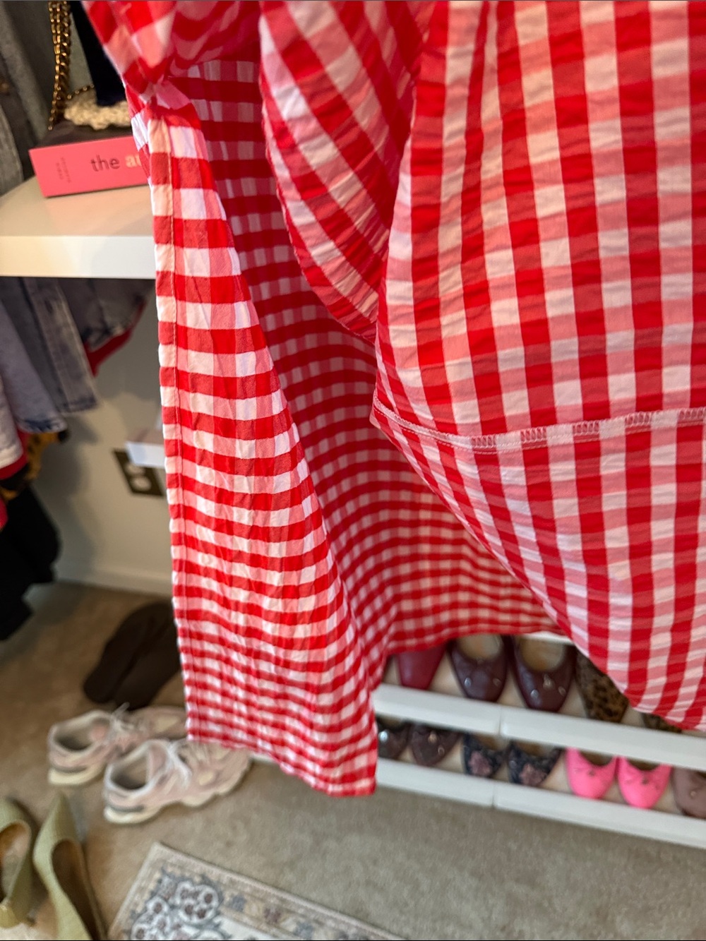 Universal Thread Red and White Gingham Maxi Skirt - Picture 5 of 9